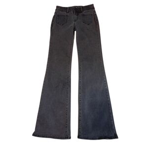 Hot Topic Fit Flare Leg Stretchy Black Jeans  Women Size 3; Waist 26-28